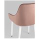 Комплект из четырех стульев|Stool Group|Диана велюр пыльно-розовый ножки белые из металла Комплект из четырех стульев|Stool Group|Диана велюр пыльно-розовый ножки белые из металла