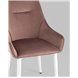 Комплект из четырех стульев|Stool Group|Диана велюр пыльно-розовый ножки белые из металла Комплект из четырех стульев|Stool Group|Диана велюр пыльно-розовый ножки белые из металла