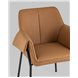 Комплект из двух стульев|Stool Group|Бесс экокожа коричневый ножки металл черные