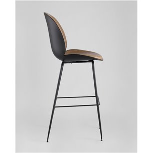 Комплект из двух стульев|Stool Group|Beetle со спинкой бежевый, экокожа, каркас металлический 2 шт