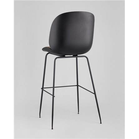 Комплект из двух стульев|Stool Group|Beetle со спинкой бежевый, экокожа, каркас металлический 2 шт