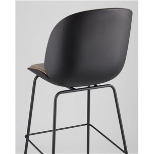 Комплект из двух стульев|Stool Group|Beetle со спинкой бежевый, экокожа, каркас металлический 2 шт