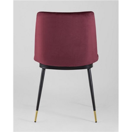 Комплект из двух стульев|Stool Group|Мелисса велюр бордовый 2 шт