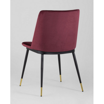Комплект из двух стульев|Stool Group|Мелисса велюр бордовый 2 шт