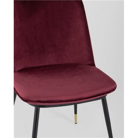 Комплект из двух стульев|Stool Group|Мелисса велюр бордовый 2 шт