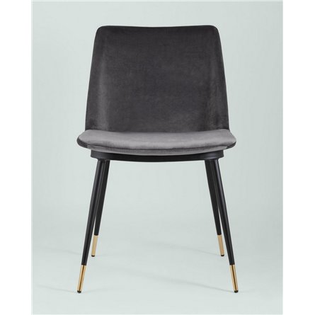 Комплект из двух стульев|Stool Group|Мелисса велюр темно-серый 2 шт