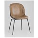 Комплект из двух стульев|Stool Group|Beetle PU бежевый, металлический каркас, черные ножки 2 шт Комплект из двух стульев|Stool Group|Beetle PU бежевый, металлический каркас, черные ножки 2 шт