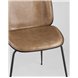 Комплект из двух стульев|Stool Group|Beetle PU бежевый, металлический каркас, черные ножки 2 шт Комплект из двух стульев|Stool Group|Beetle PU бежевый, металлический каркас, черные ножки 2 шт