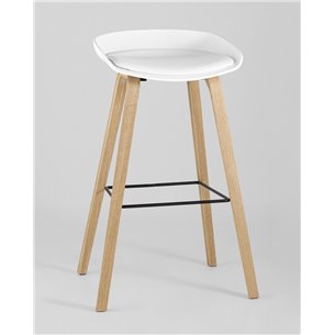 Комплект из двух стульев|Stool Group|LIBRA Soft БЕЛЫЙ, белый пластик в стиле лофт для создания элегантной обстановки в обществен