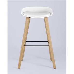 Комплект из двух стульев|Stool Group|LIBRA Soft БЕЛЫЙ, белый пластик в стиле лофт для создания элегантной обстановки в обществен