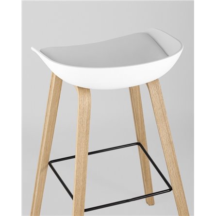 Комплект из двух стульев|Stool Group|LIBRA Soft БЕЛЫЙ, белый пластик в стиле лофт для создания элегантной обстановки в обществен