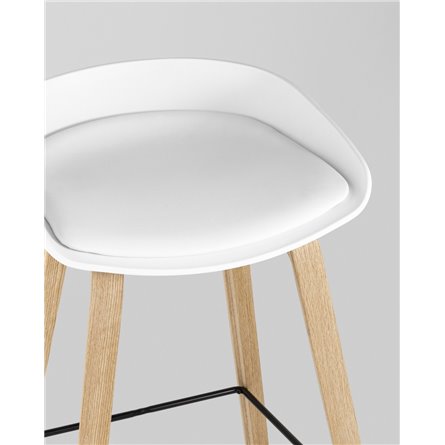 Комплект из двух стульев|Stool Group|LIBRA Soft БЕЛЫЙ, белый пластик в стиле лофт для создания элегантной обстановки в обществен