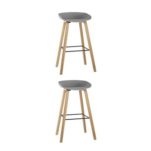 Стул барный LIBRA СЕРЫЙ 2 шт