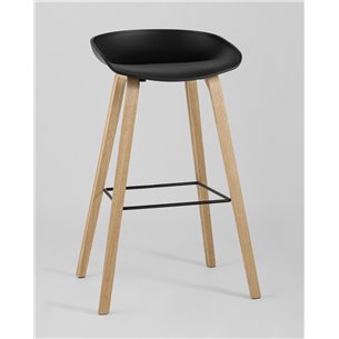 Комплект из двух стульев|Stool Group|LIBRA черный, черный пластик в стиле лофт для создания элегантной обстановки в общественных