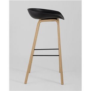 Комплект из двух стульев|Stool Group|LIBRA черный, черный пластик в стиле лофт для создания элегантной обстановки в общественных