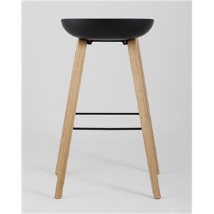 Комплект из двух стульев|Stool Group|LIBRA черный, черный пластик в стиле лофт для создания элегантной обстановки в общественных