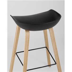 Комплект из двух стульев|Stool Group|LIBRA черный, черный пластик в стиле лофт для создания элегантной обстановки в общественных