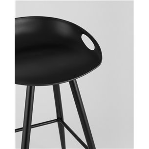 Комплект из двух стульев|Stool Group|Флэш черный, лаконичный внешний вид 2 шт