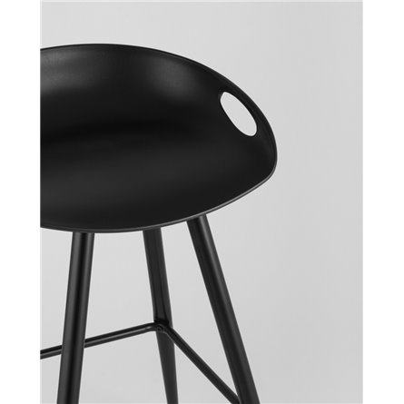 Комплект из двух стульев|Stool Group|Флэш черный, лаконичный внешний вид 2 шт