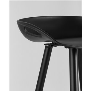 Комплект из двух стульев|Stool Group|Флэш черный, лаконичный внешний вид 2 шт