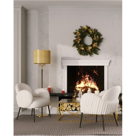 Кресло|Stool Group|Wave Stripes букле белый