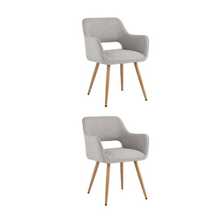 Стул Кромвель II серый 2 шт