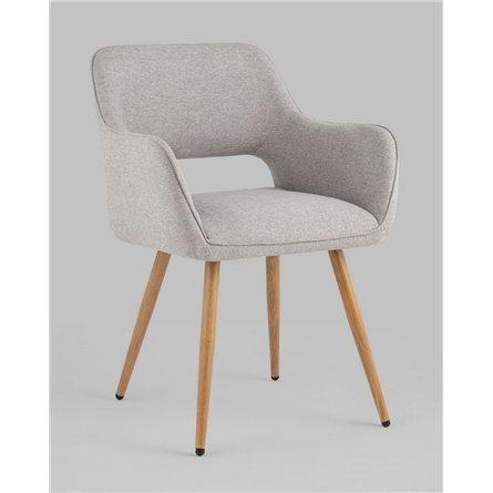 Комплект из двух стульев|Stool Group|Кромвель II серый, широкая эргономичная спинка, удобные подлокотники, обивка плотная ткань,