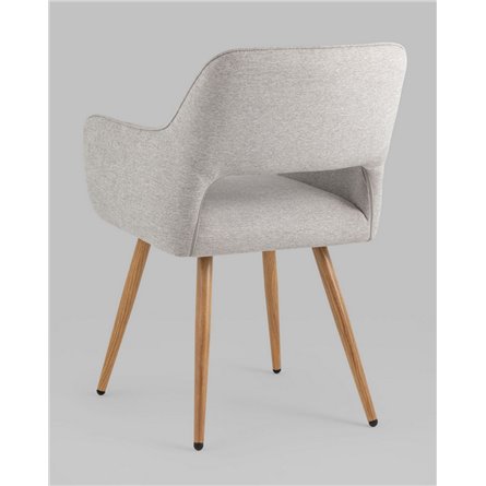 Комплект из двух стульев|Stool Group|Кромвель II серый, широкая эргономичная спинка, удобные подлокотники, обивка плотная ткань,