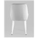 Комплект из четырех стульев|Stool Group|Диана велюр цвет серый ножки белые из металла Комплект из четырех стульев|Stool Group|Диана велюр цвет серый ножки белые из металла
