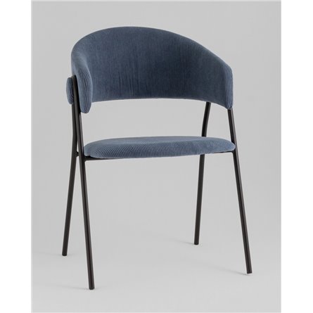 Стул|Stool Group|NEW вельвет пыльно-синий