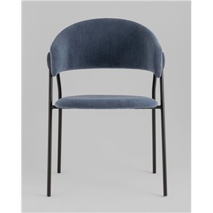 Стул|Stool Group|NEW вельвет пыльно-синий