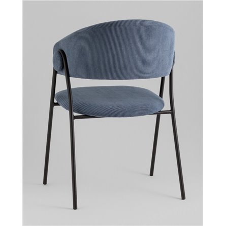 Стул|Stool Group|NEW вельвет пыльно-синий