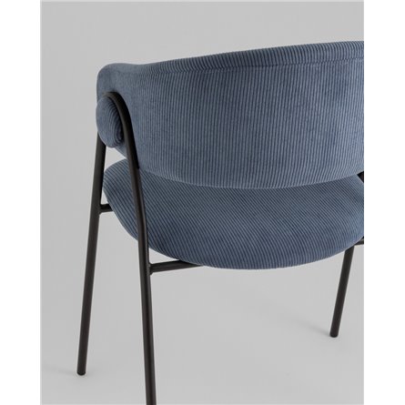 Стул|Stool Group|NEW вельвет пыльно-синий