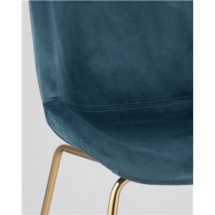Комплект из двух стульев|Stool Group|Beetle маренго, металлический каркас, бархатная обивка, золотые ножки 2 шт