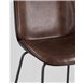 Комплект из двух стульев|Stool Group|Beetle со спинкой коричневый, экокожа, каркас металлический 2 шт Комплект из двух стульев|Stool Group|Beetle со спинкой коричневый, экокожа, каркас металлический 2 шт