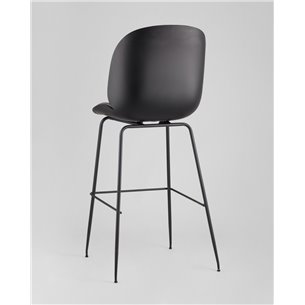 Комплект из двух стульев|Stool Group|Beetle со спинкой серый, экокожа, каркас металлический 2 шт