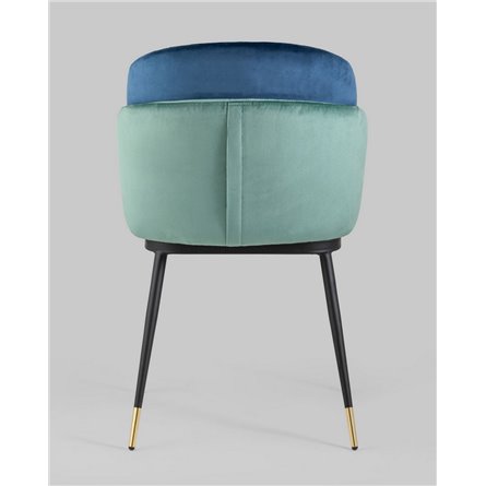 Комплект из двух стульев|Stool Group|Пенелопа велюр мятный ножки металл 2 шт