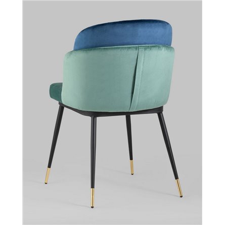 Комплект из двух стульев|Stool Group|Пенелопа велюр мятный ножки металл 2 шт