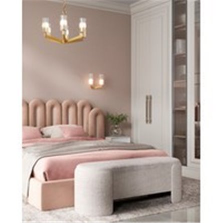 Банкетка|Stool Group|букле светло-серый