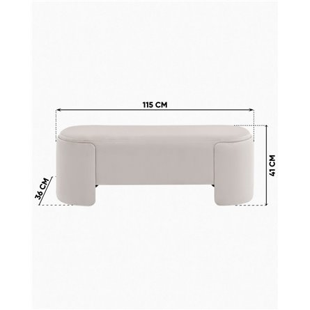 |Stool Group|Банкетка Taks велюр серый