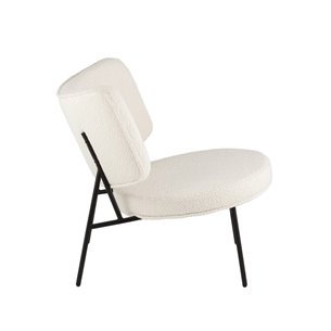 Кресло District Lounge букле белый