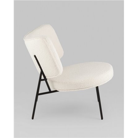 Кресло|Stool Group|Кресло District Lounge букле белый