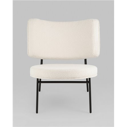 Кресло|Stool Group|Кресло District Lounge букле белый