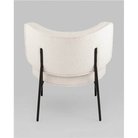 Кресло|Stool Group|Кресло District Lounge букле белый