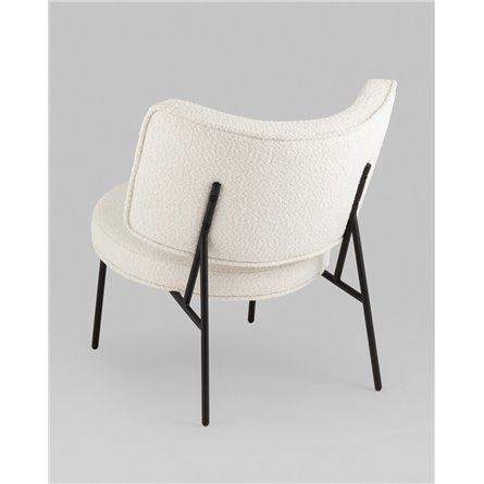 Кресло|Stool Group|Кресло District Lounge букле белый