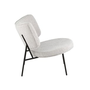 Кресло District Lounge букле светло-серый