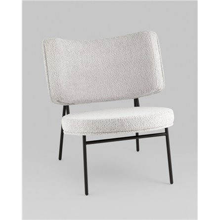 Кресло|Stool Group|Кресло District Lounge букле светло-серый