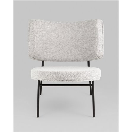 Кресло|Stool Group|Кресло District Lounge букле светло-серый