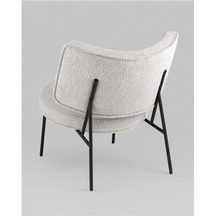 Кресло|Stool Group|Кресло District Lounge букле светло-серый