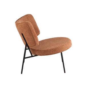 Кресло District Lounge букле терракотовый